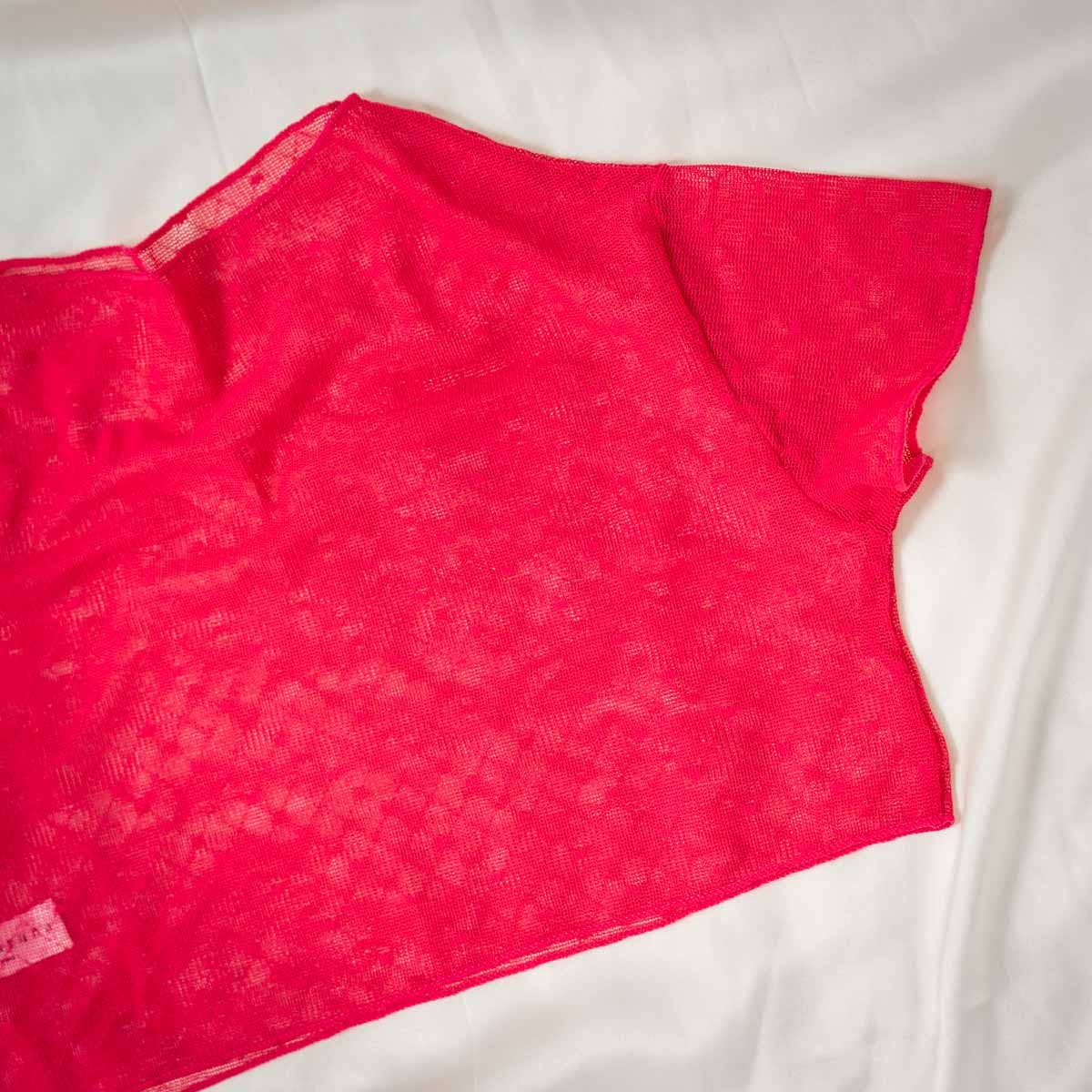 Hot Pink Hearts of Venus Crop Tee in XS/S
