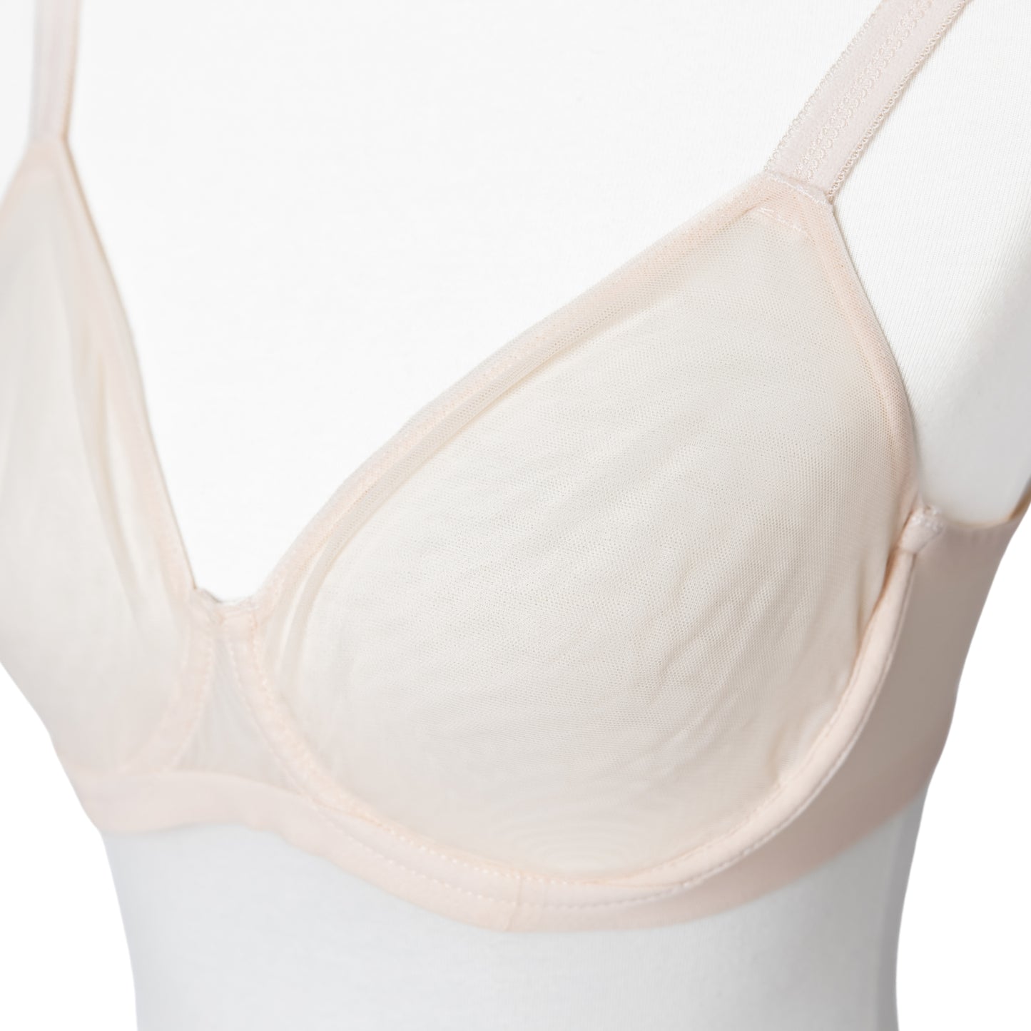 Sheer Molded Mesh Underwire Bra