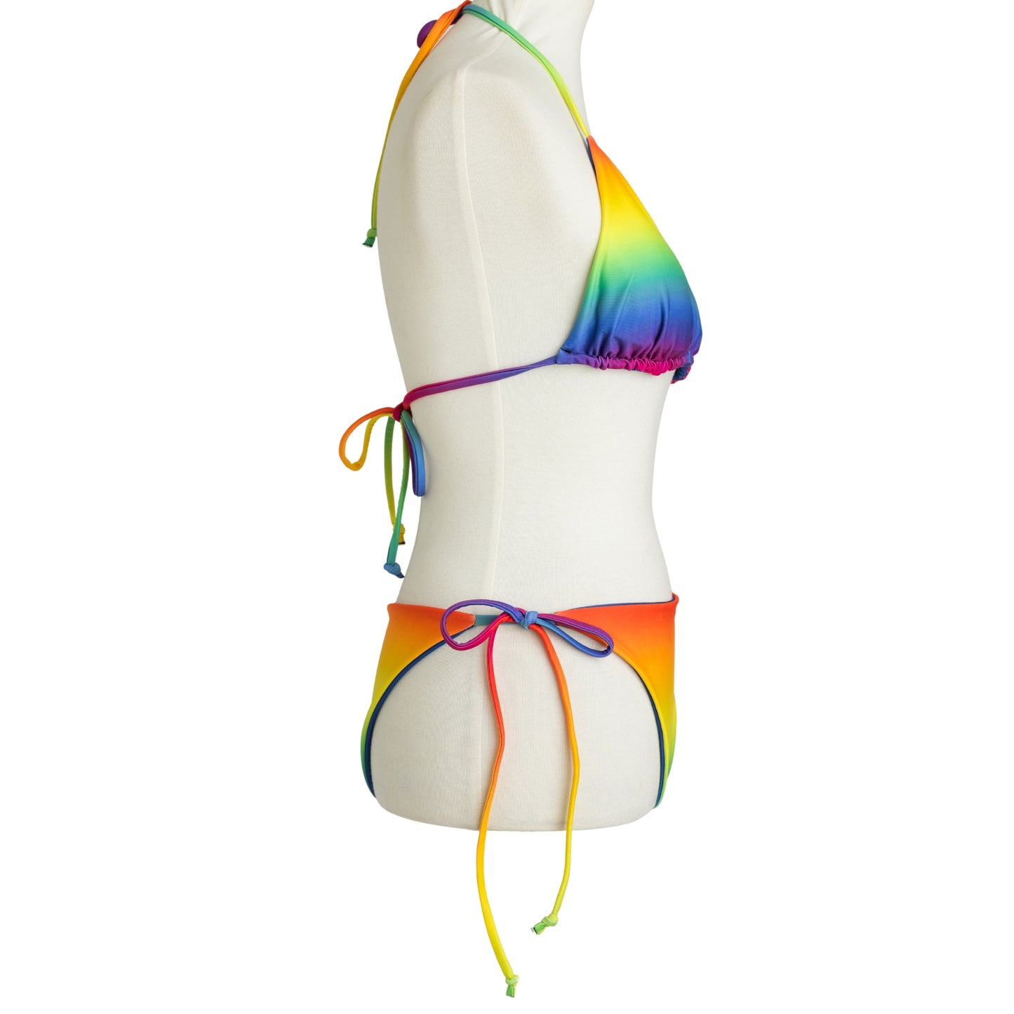 Rainbow Bright String Bikini Swim Top