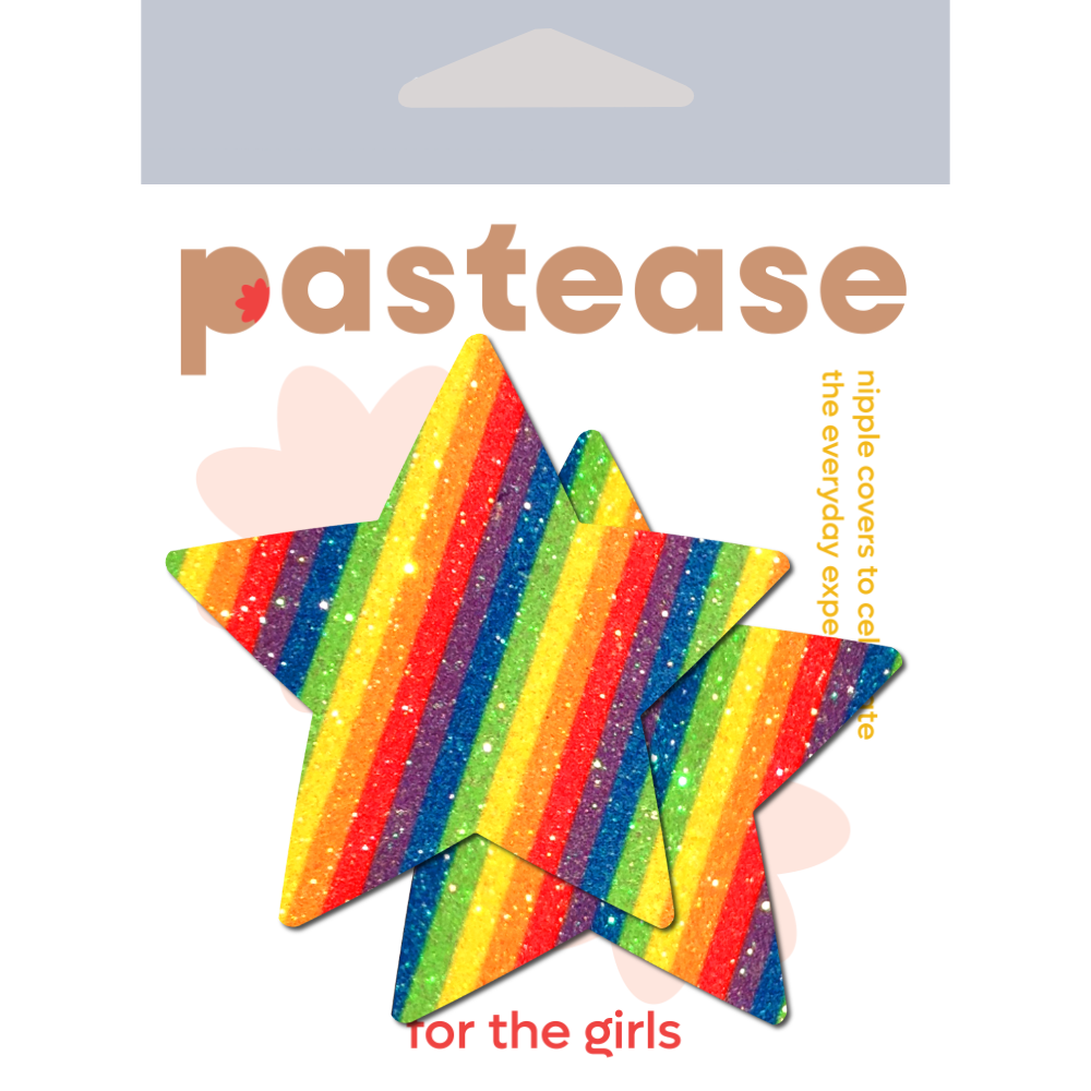 Glittering Rainbow Star Pasties