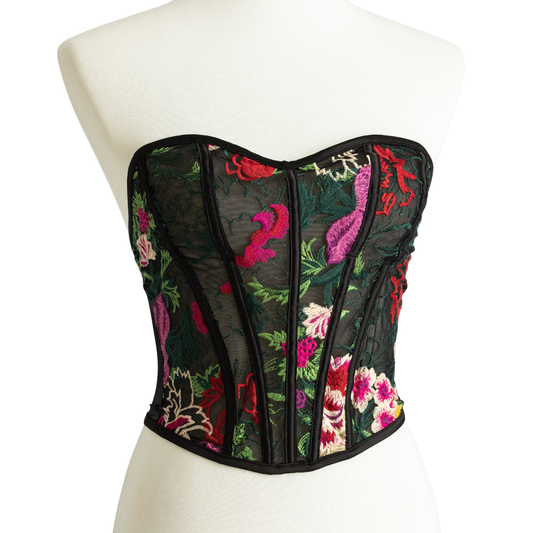 Floral Sweetheart Bustier