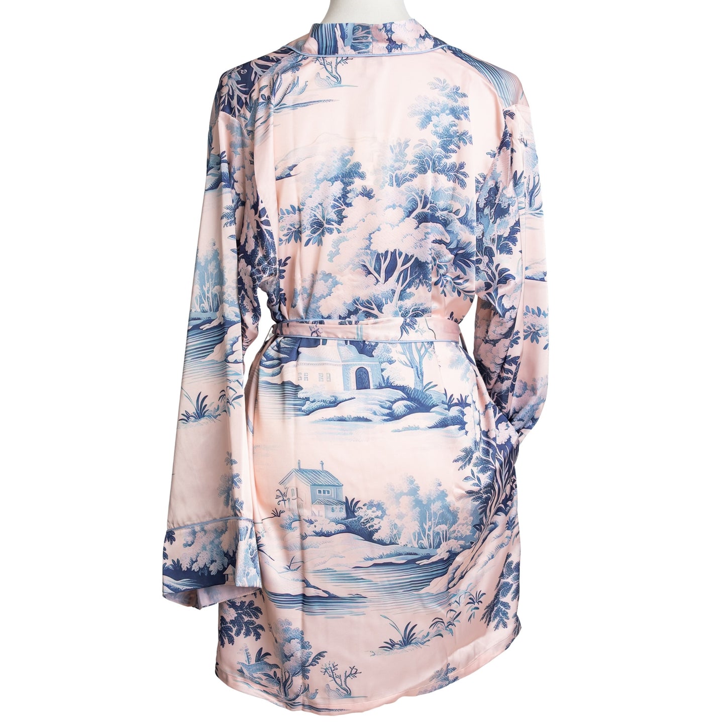 Spring Toile Short Robe