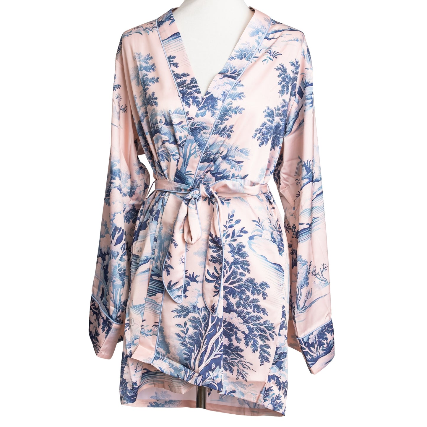 Spring Toile Short Robe