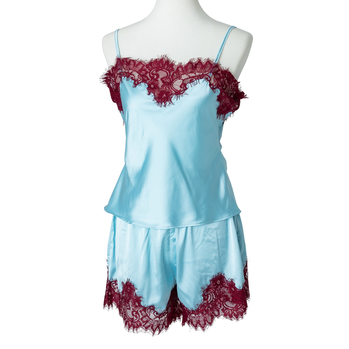 Satin Cami & Boxer Pajama Set
