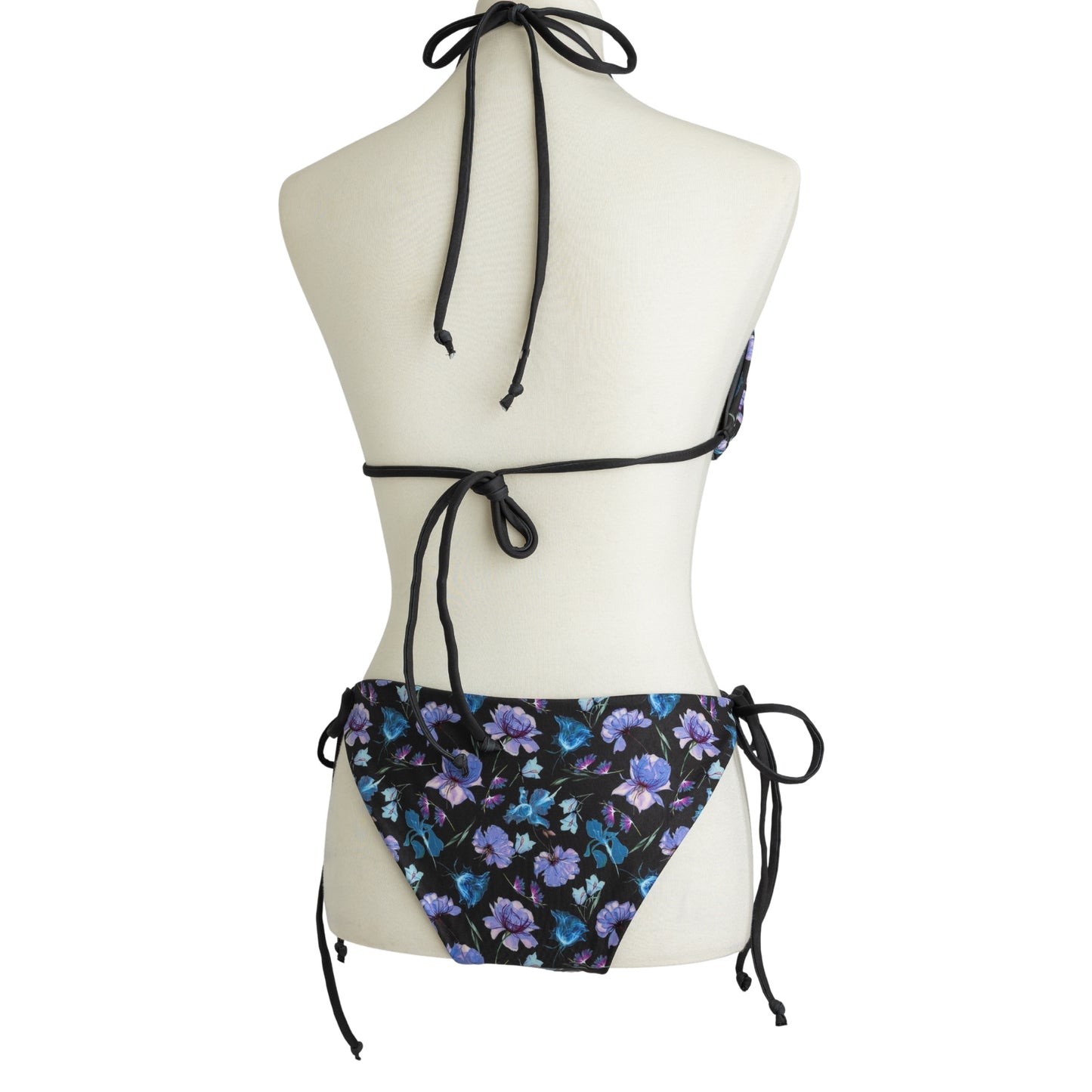 Electric Blooms String Bikini Swim Bottoms