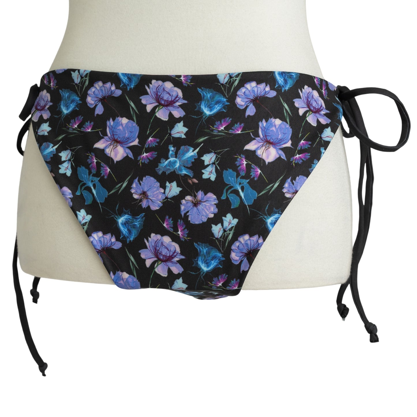 Electric Blooms String Bikini Swim Bottoms