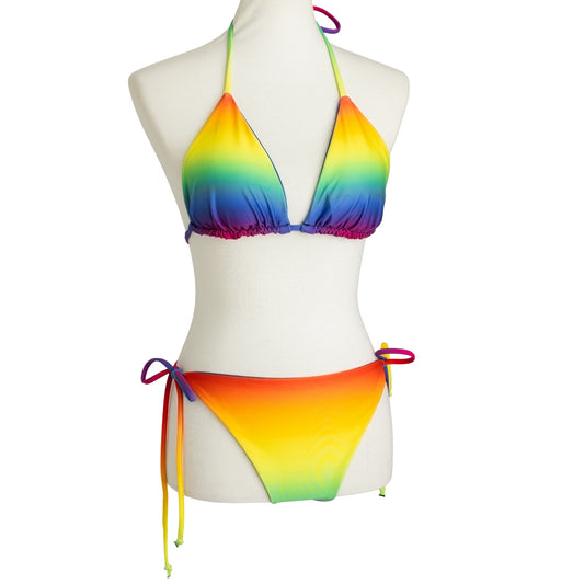 Rainbow Bright String Bikini Swimsuit