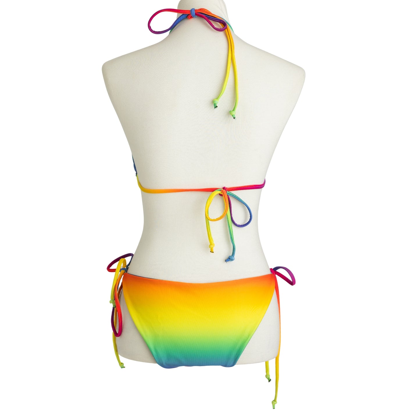 Rainbow Bright String Bikini Swim Top