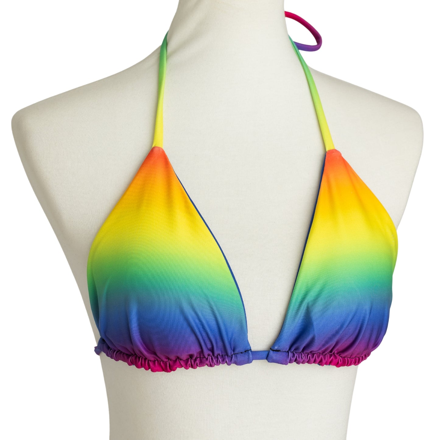 Rainbow Bright String Bikini Swim Top