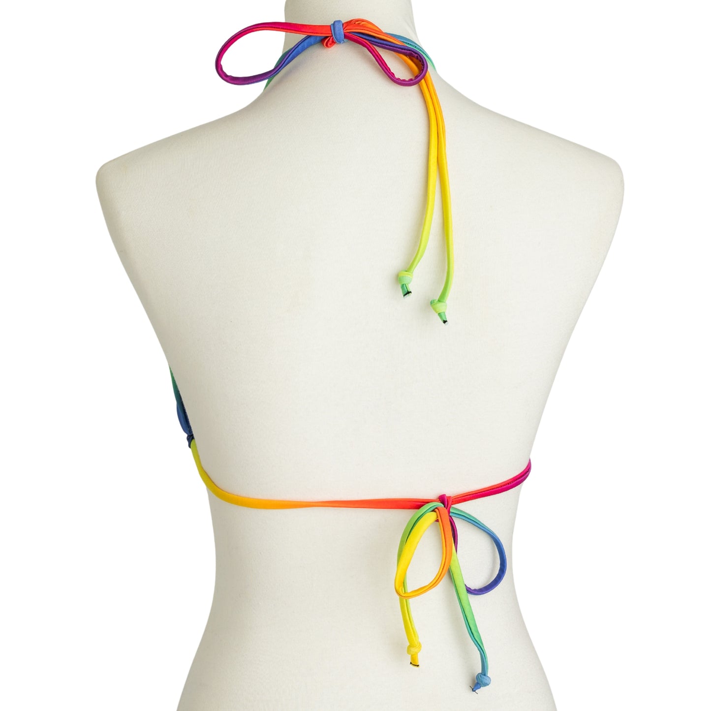 Rainbow Bright String Bikini Swim Top