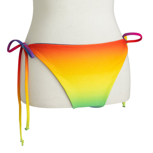 Rainbow Bright String Bikini Swim Bottoms